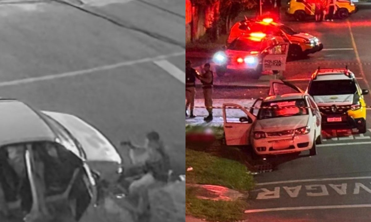 Imagem mostra local onde suspeito foi morto em Curitiba.