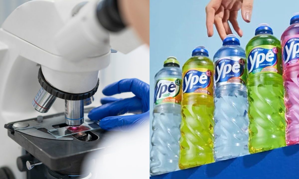 Técnico realiza testes microbiológicos em laboratório após caso envolvendo produtos da Ypê