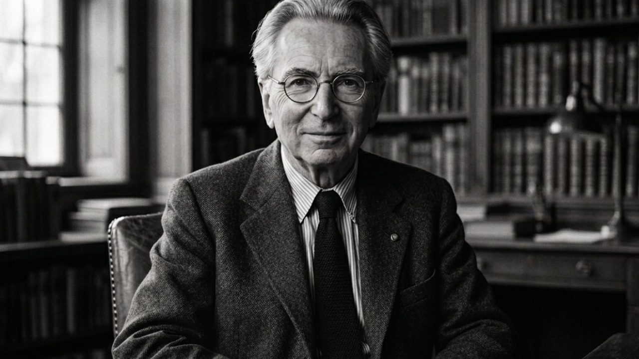 retrato em preto e branco de Viktor Frankl e o sentido da vida em sua teoria