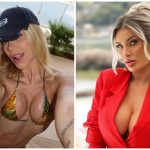 Colagem de fotos com Virginia e a criadora de conteúdo adulto Andressa Urach.