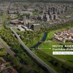 ilustração de como deve ficar a ligação entre Curitiba e Pinhais