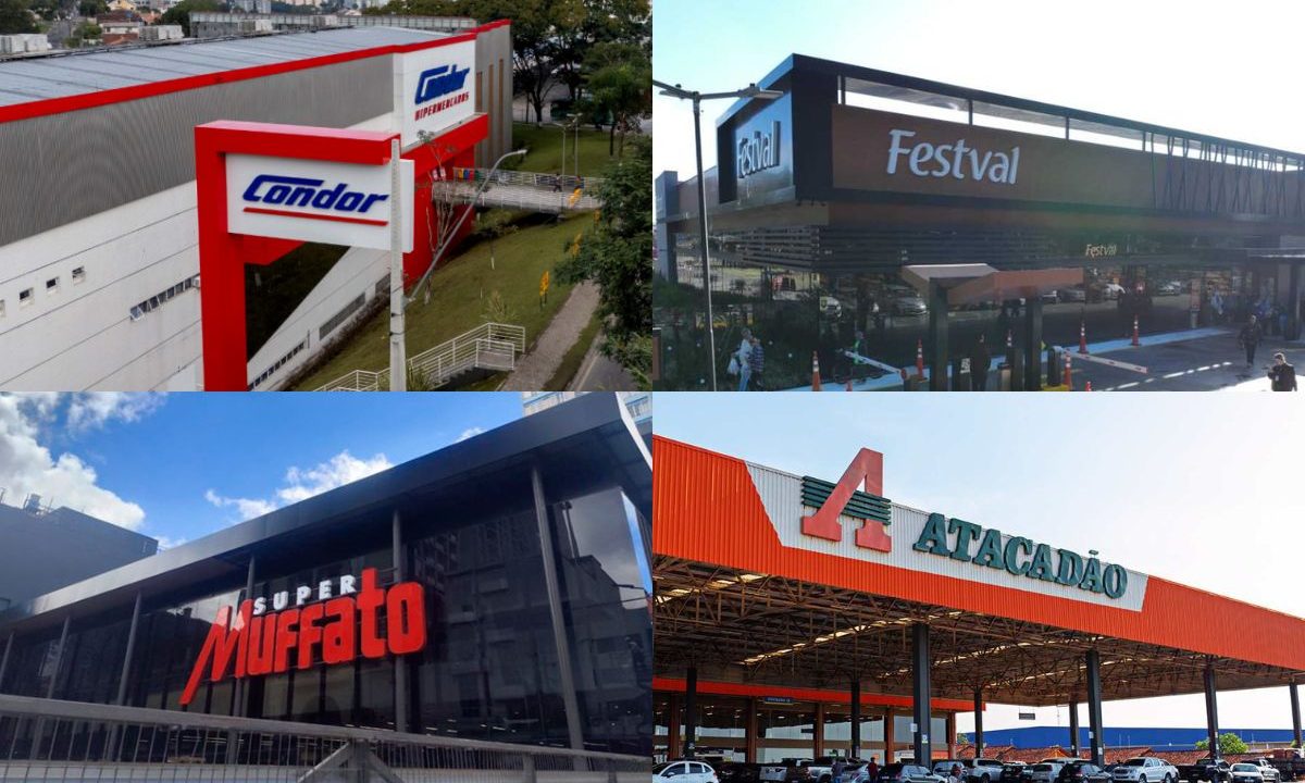 Quatro supermercados do ranking de mais lojas em Curitiba