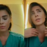 A imagem mostra a atriz Carolina Dieckmman que está internada