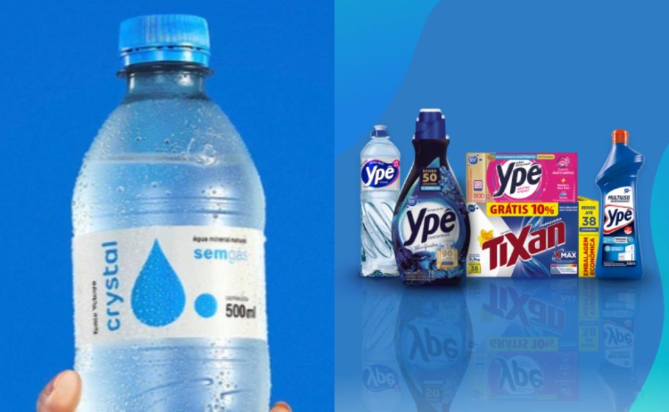 água crystal e produtos ypê; mesma bactéria foi encontrada nos dois