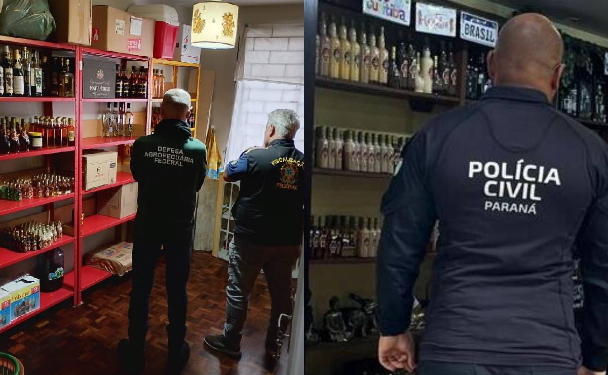 Centenas de garrafas de bebidas alcoólicas sem registro são apreendidas durante fiscalização em Curitiba