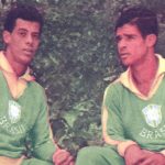 Brito ao lado de Carlos Alberto Torres na preparação da Copa de 1970.
