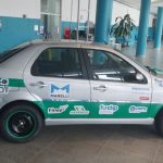 Imagem do carro em funcionamento à base de hidrogênio na UFSM.