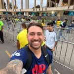 Rogério Scarione, repórter da Jovem Pan News, no Maracanã