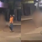 homem nu invade casa