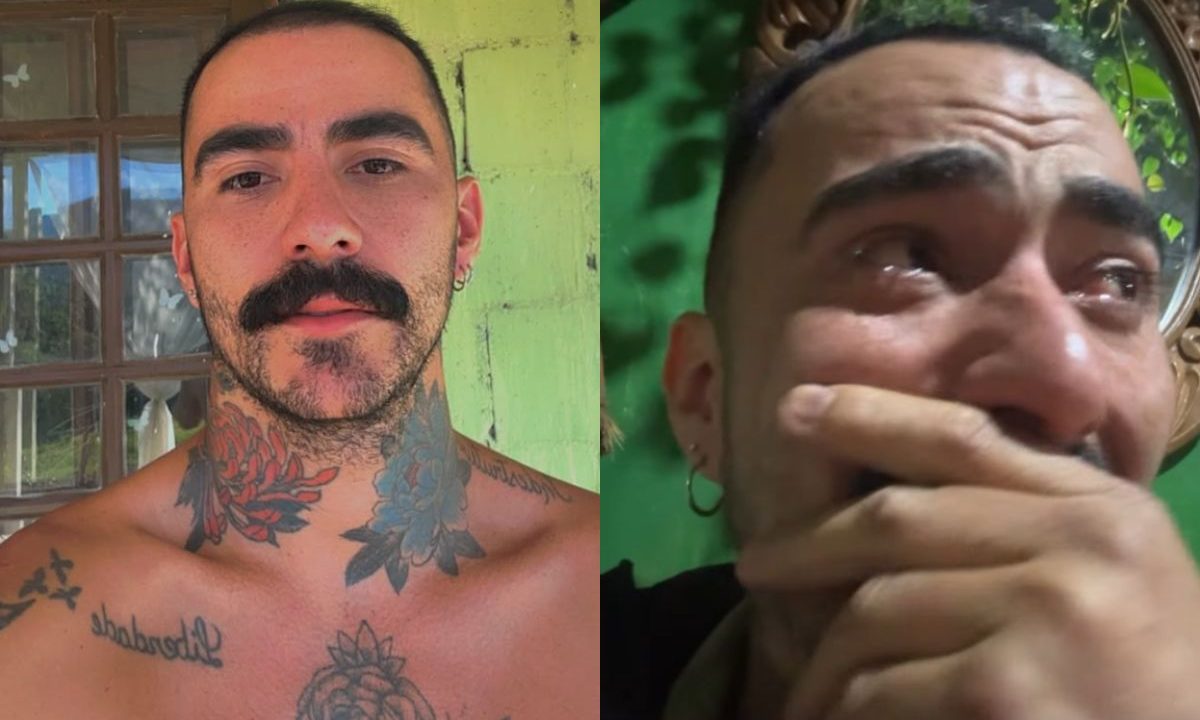Fotos do influenciador Mayk Leão, que viu o suposto disco voador de Campo Largo e relatou invasões em sua casa.
