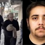 Montagem mostra Luiz Eduardo em foto de identificação e, ao lado, imagem de sua prisão durante uma investigação da Polícia Civil em 2023.