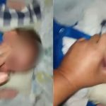 Trecho do vídeo em que mãe agride ao próprio filho, de 5 meses, para cobrar pensão alimentícia.