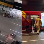 Imagem mostra ataque contra operador de marketing, que foi espancado.