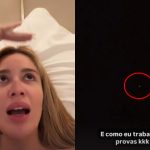 Foto da influenciadora Karoline Lima comentando sobre o OVNI em Campo Largo