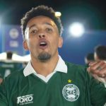 Rafinha comemora durante partida do Coritiba na Copa do Brasil de Fut 7 em Curitiba.